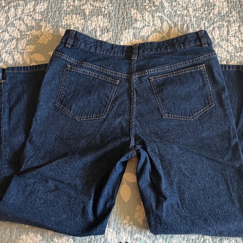 Van Heusen deep pocket Dark Blue Stretch Denim Jeans - Picture 3 of 9